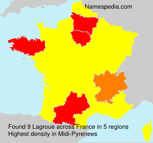 Surname Lagroue in France Surname Lagroue in France