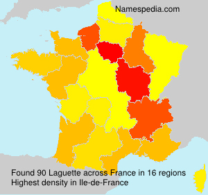 Surname Laguette in France Surname Laguette in France
