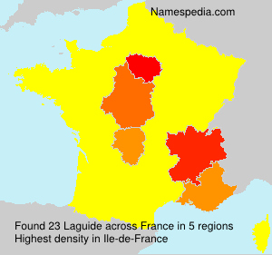 Surname Laguide in France