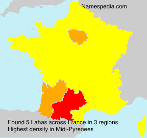 Surname Lahas in France