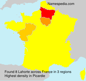 Surname Lahorte in France Surname Lahorte in France