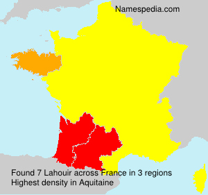 Surname Lahouir in France Surname Lahouir in France