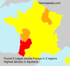 Surname Laigue in France Surname Laigue in France