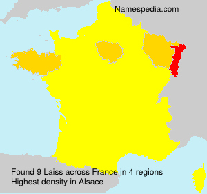 Surname Laiss in France Surname Laiss in France