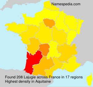 Surname Lajugie in France
