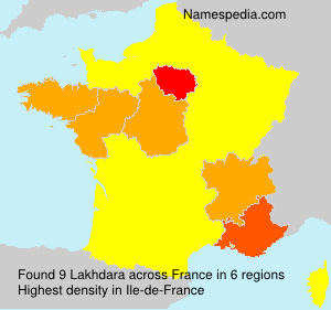 Surname Lakhdara in France Surname Lakhdara in France