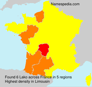 Surname Lako in France Surname Lako in France