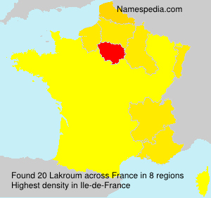 Surname Lakroum in France Surname Lakroum in France