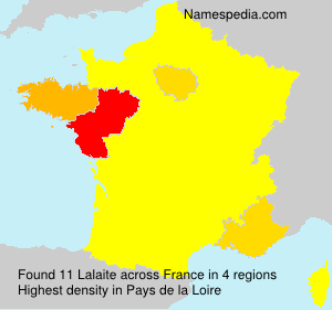Surname Lalaite in France Surname Lalaite in France