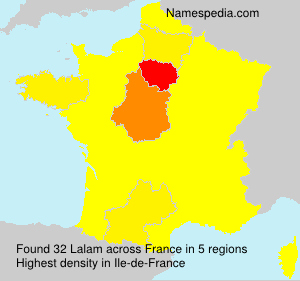 Surname Lalam in France Surname Lalam in France