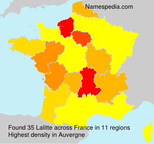 Surname Lalitte in France Surname Lalitte in France