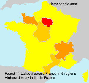 Surname Lallaoui in France Surname Lallaoui in France