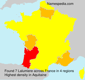 Surname Lalumiere in France