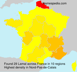 Surname Lamal in France Surname Lamal in France