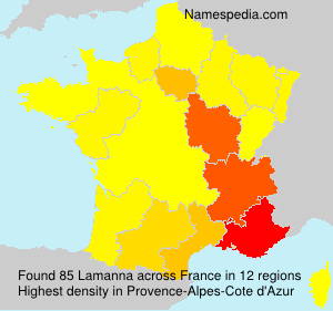 Surname Lamanna in France Surname Lamanna in France
