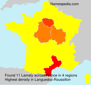 Surname Lamaty in France Surname Lamaty in France