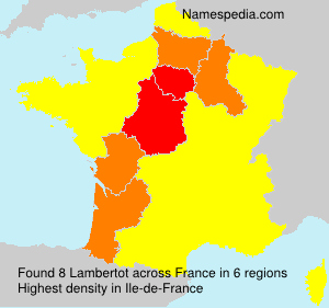 Surname Lambertot in France Surname Lambertot in France