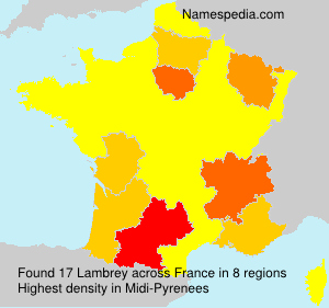 Surname Lambrey in France Surname Lambrey in France