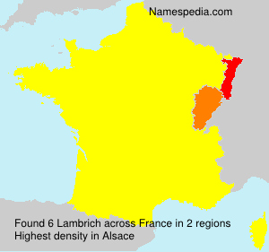 Surname Lambrich in France Surname Lambrich in France
