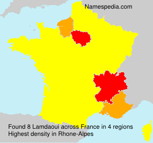 Surname Lamdaoui in France Surname Lamdaoui in France