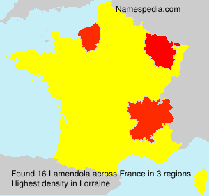 Surname Lamendola in France Surname Lamendola in France