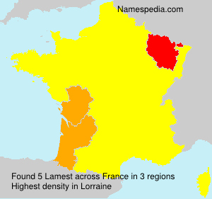 Surname Lamest in France Surname Lamest in France
