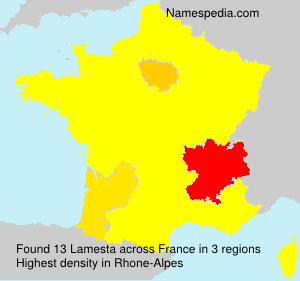 Surname Lamesta in France Surname Lamesta in France
