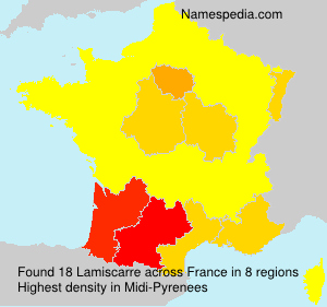 Surname Lamiscarre in France Surname Lamiscarre in France