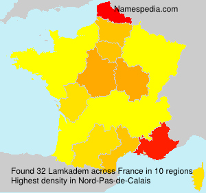 Surname Lamkadem in France Surname Lamkadem in France