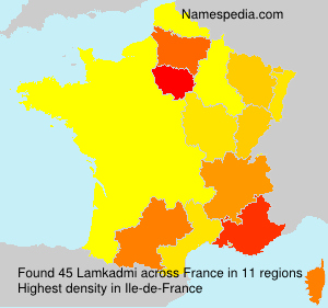 Surname Lamkadmi in France Surname Lamkadmi in France