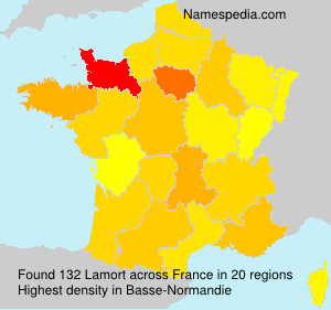 Surname Lamort in France Surname Lamort in France