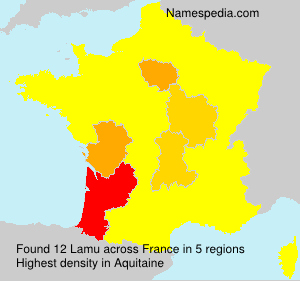 Surname Lamu in France Surname Lamu in France