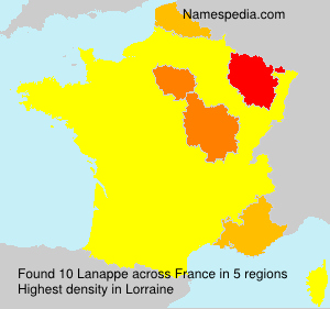 Surname Lanappe in France Surname Lanappe in France