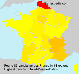 Surname Lancial in France