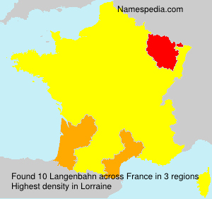 Surname Langenbahn in France Surname Langenbahn in France