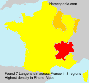 Surname Langenstein in France Surname Langenstein in France