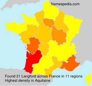 Surname Langford in France Surname Langford in France