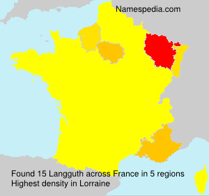 Surname Langguth in France Surname Langguth in France