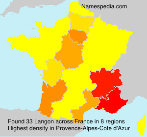 Surname Langon in France Surname Langon in France