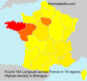 Surname Langouet in France Surname Langouet in France