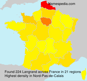 Surname Langrand in France Surname Langrand in France