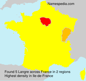 Surname Langre in France Surname Langre in France