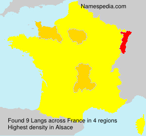 Surname Langs in France Surname Langs in France