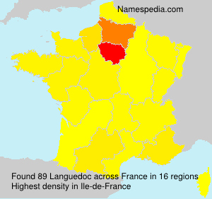 Surname Languedoc in France Surname Languedoc in France