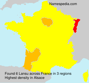 Surname Lansu in France Surname Lansu in France