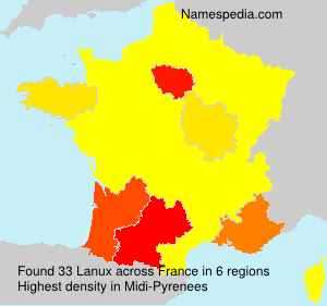 Surname Lanux in France Surname Lanux in France