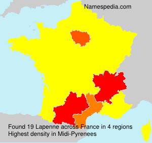 Surname Lapenne in France Surname Lapenne in France