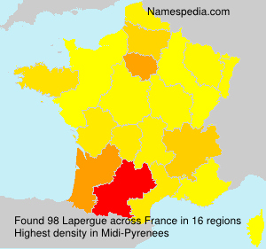 Surname Lapergue in France Surname Lapergue in France