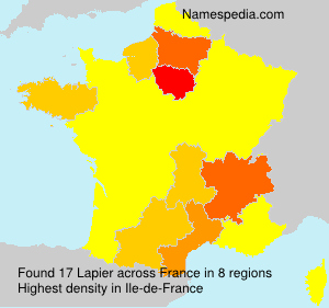 Surname Lapier in France Surname Lapier in France