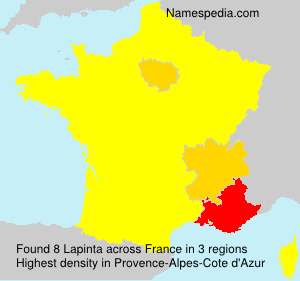 Surname Lapinta in France